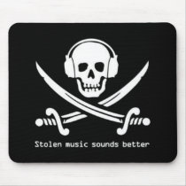 Pirate Bay - Stolen Music sounds better mouse pad mousepads
