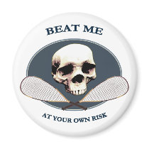Pirate Beat Me Racquetball Refrigerator Magnet