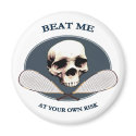 Pirate Beat Me Racquetball Refrigerator Magnet