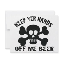 PIRATE BEER invitations