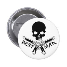 Pirate Best Man Button
