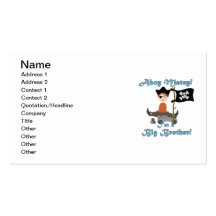 Pirate Big Brother Business Card