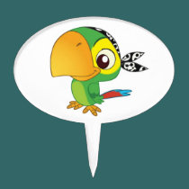 Pirate Bird Cake Pick cake picks