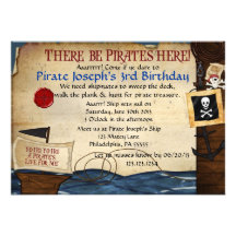 Pirate Birthday Invitation