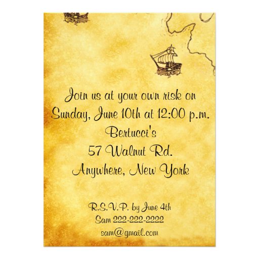 Pirate birthday Invitation