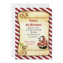 Pirate Birthday Invitations