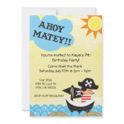 Pirate Birthday Invites invitation