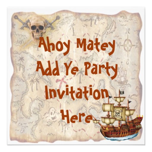 Pirate Birthday Party Invitation