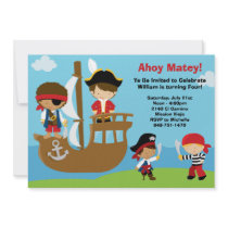 Pirate Birthday Party Invitations