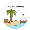 Pirate Birthday Party Sticker sticker