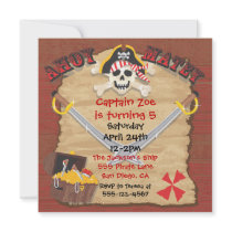 Pirate Birthday Party with Photo Insert