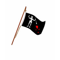 Pirate Blackbeard, Edward Leach Jolly Roger t-shirts