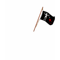 Pirate Blackbeard, Edward Leach Jolly Roger t-shirts