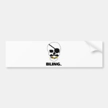 Pirate Bling Bumper Sticker
