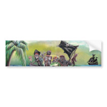Pirate Booty Beach Bumper Stickers