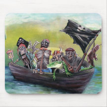 Pirate Booty Beach Mouse Pad