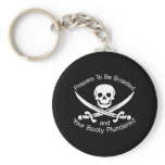 Pirate Booty Plundered Black Key Chains
