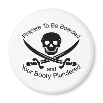 Pirate Booty Plundered magnets