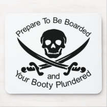 Pirate Booty Plundered mousepads by WhiteTiger_LLC Pirate Booty Plundered mousepads