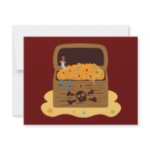 Pirate Booty Treasure Chest invitations