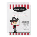 Pirate Boy Birthday Invitations invitation