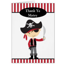 Pirate Boy Note Cards