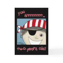 Pirate Boy two years old cards by creationhrt Pirate Boy two years old cards