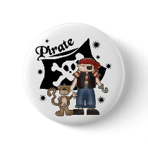 Pirate Boy with Monkey buttons by toddlersplace Pirate Boy with Monkey buttons