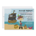Pirate Boy's Birthday Invitation 5x7