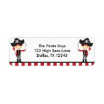 Pirate Boys Return Address Labels