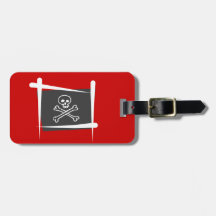 Pirate Brush Flag Luggage Tags