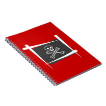 Pirate Brush Flag Note Book
