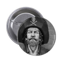 Pirate Button Badge