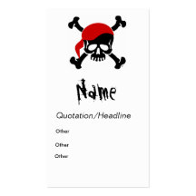 Pirate Calling Card Business Cards