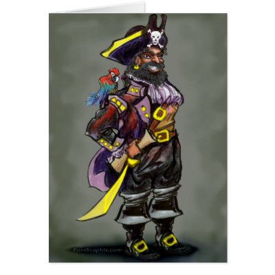 Pirate Captain Card by FunGraphix