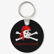Pirate Captain Cook keychains