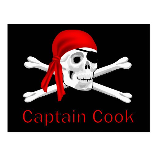 Pirate Captain Cook Postcard Zazzle