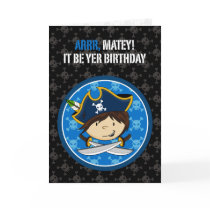 Pirate Captain Greeting Card