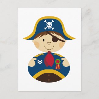 Pirate Captain Postcard postcard