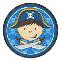Pirate Captain Sticker Sheet
