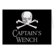 Pirate Captain's Wench Greeting Cards