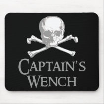 Pirate Captain's Wench Mouse Pads