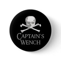 Pirate Captain's Wench Pinback Buttons