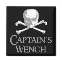 Pirate Captain's Wench Refrigerator Magnets