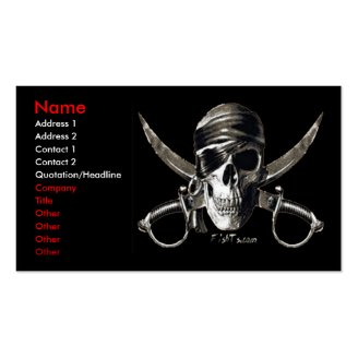 Pirate Card Business Cards