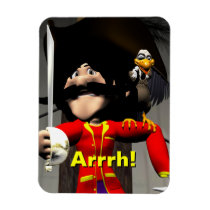 Pirate Cartoon Vinyl Magnets