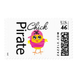 Pirate Chick Postage
