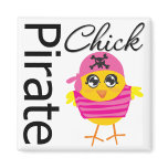 Pirate Chick Refrigerator Magnet
