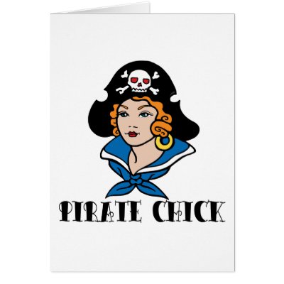 Pirate Chick Tattoo Card by gotrum A woman wearing a sailor suit