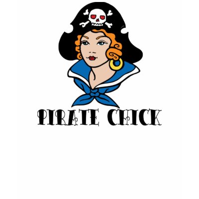 Pirate Chick Tattoo Tanktop by gotrum A woman wearing a sailor suit